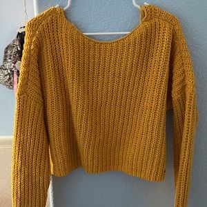 Yellow Knitted Sweater